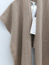 SWAYING 25 Fall/Winter Collection: Beaded Embellished Cashmere Shawl Sweater SW-SW25AW4P01C2SF-TUO (Camel)